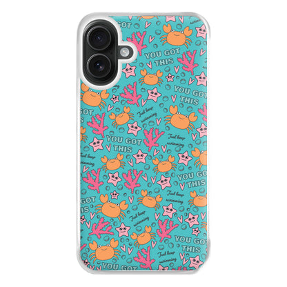 Crabs - Animal Patterns Phone Case for iPhone 16 Plus