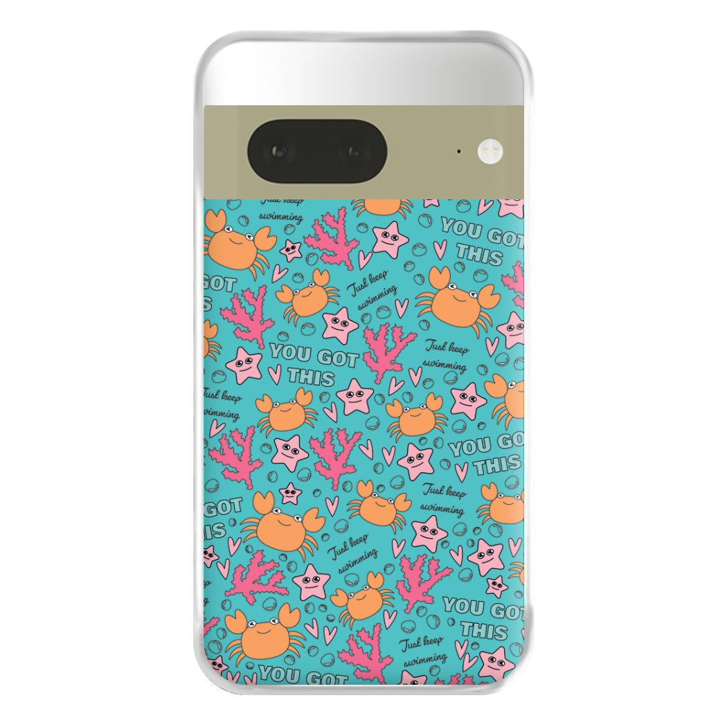 Crabs - Animal Patterns Phone Case for Google Pixel 7a