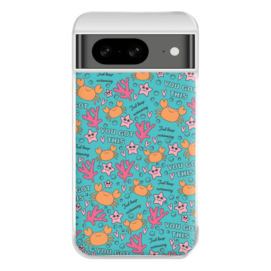 Crabs - Animal Patterns Phone Case for Google Pixel 8