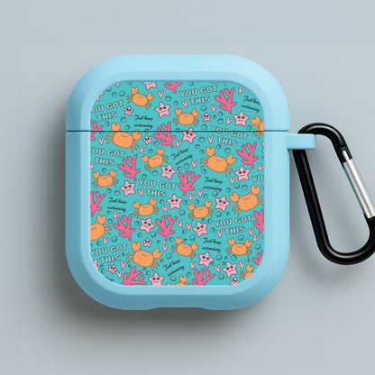 Crabs - Animal Patterns Blue AirPods Case