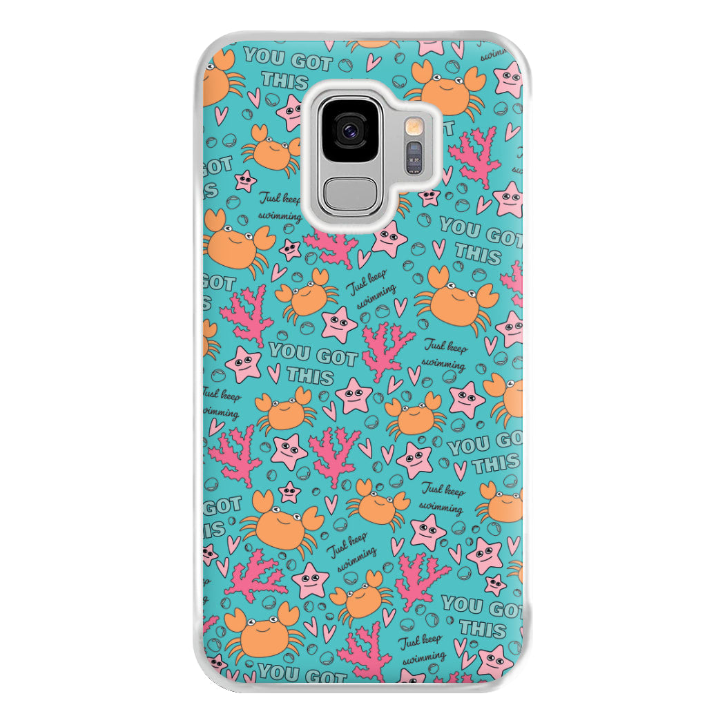 Crabs - Animal Patterns Phone Case for Galaxy S9 Plus