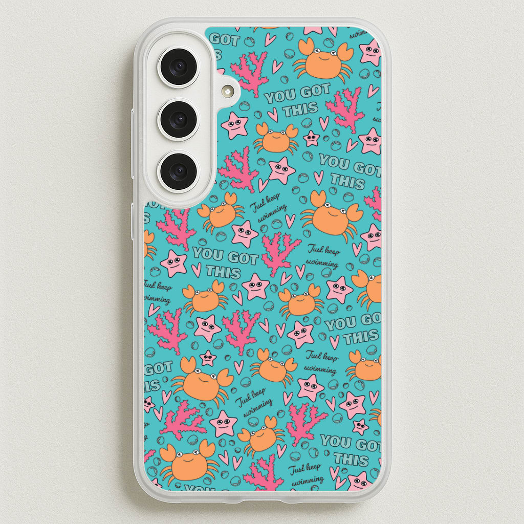 Crabs - Animal Patterns Phone Case for Galaxy S25FE