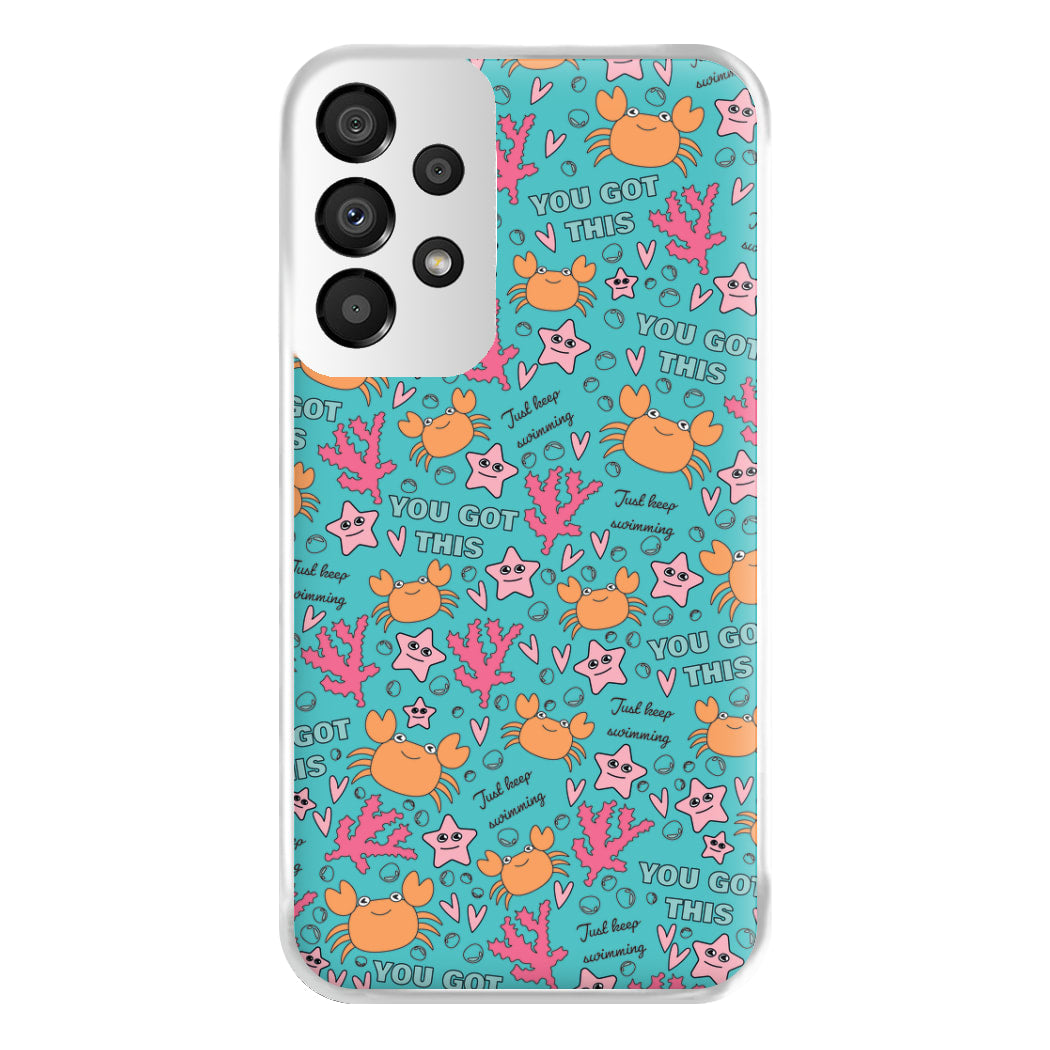 Crabs - Animal Patterns Phone Case for Galaxy A33