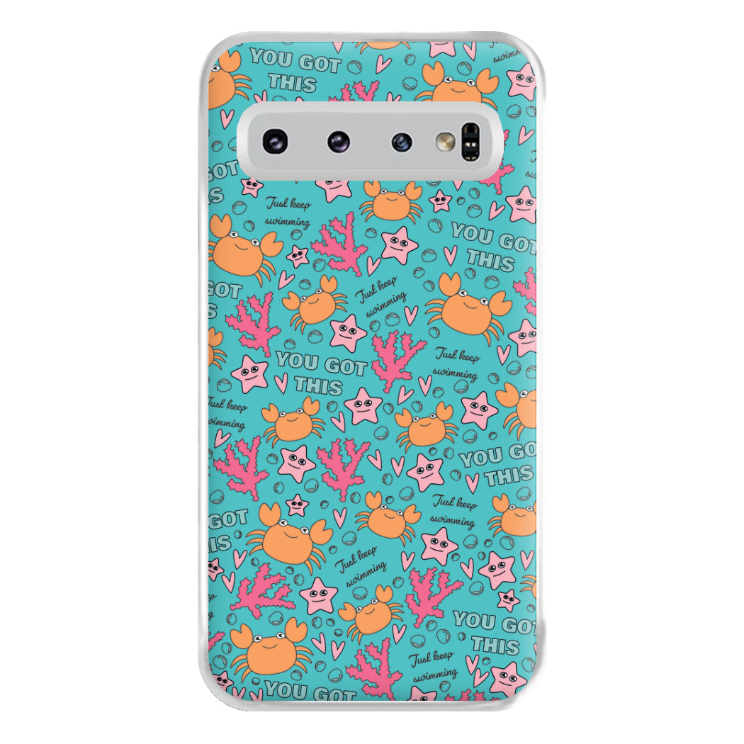 Crabs - Animal Patterns Phone Case for Galaxy S10 Plus