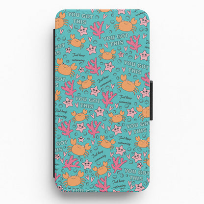Crabs - Animal Patterns Flip / Wallet Phone Case