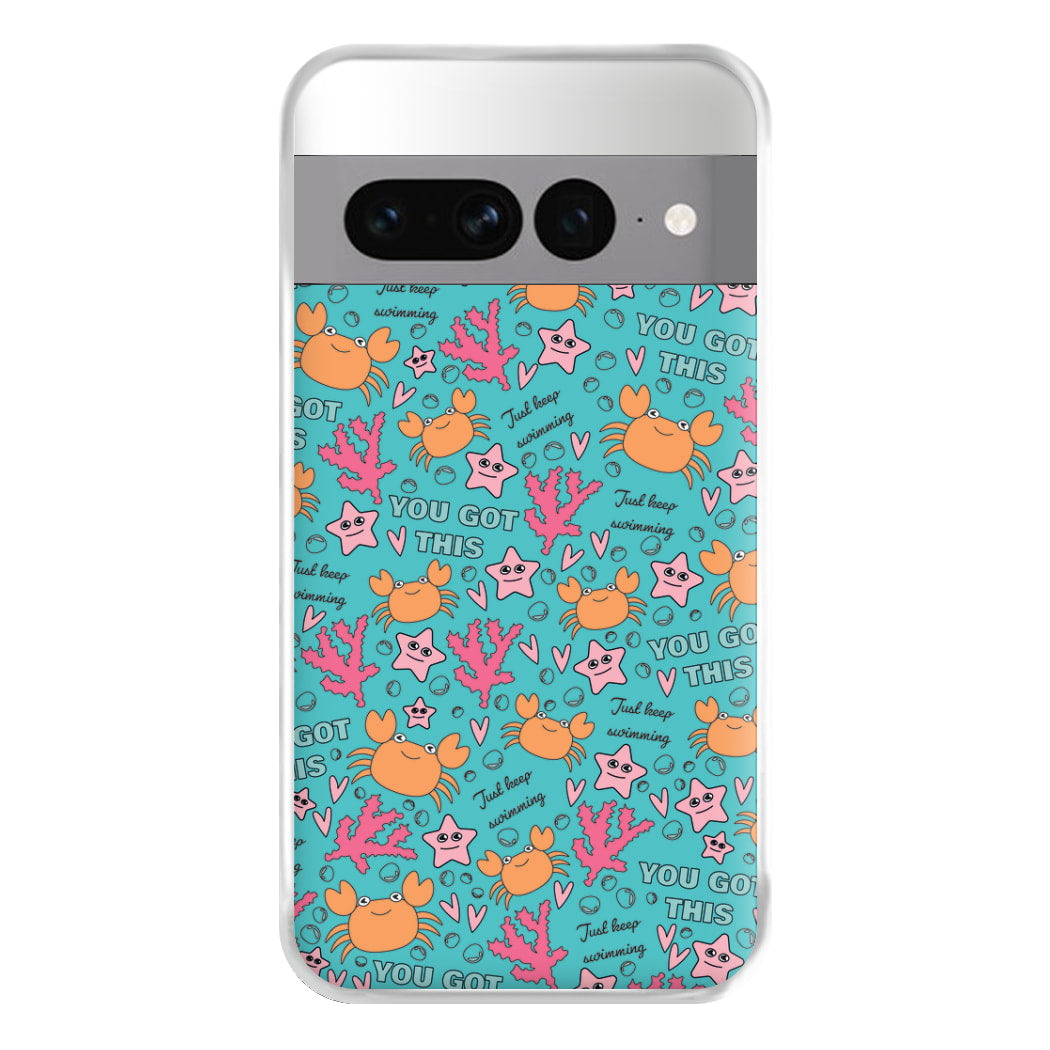 Crabs - Animal Patterns Phone Case for Google Pixel 7 Pro