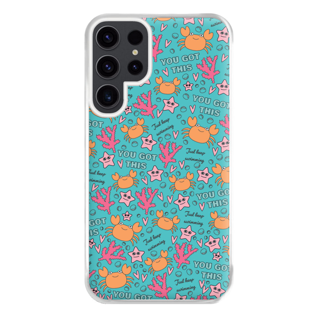 Crabs - Animal Patterns Phone Case for Galaxy S23 Ultra