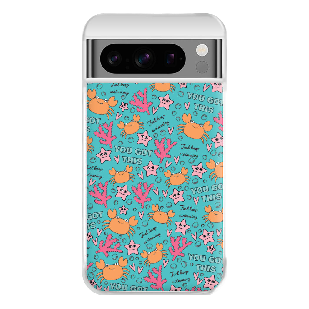 Crabs - Animal Patterns Phone Case for Google Pixel 8 Pro