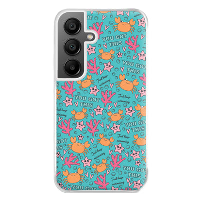 Crabs - Animal Patterns Phone Case for Galaxy A55