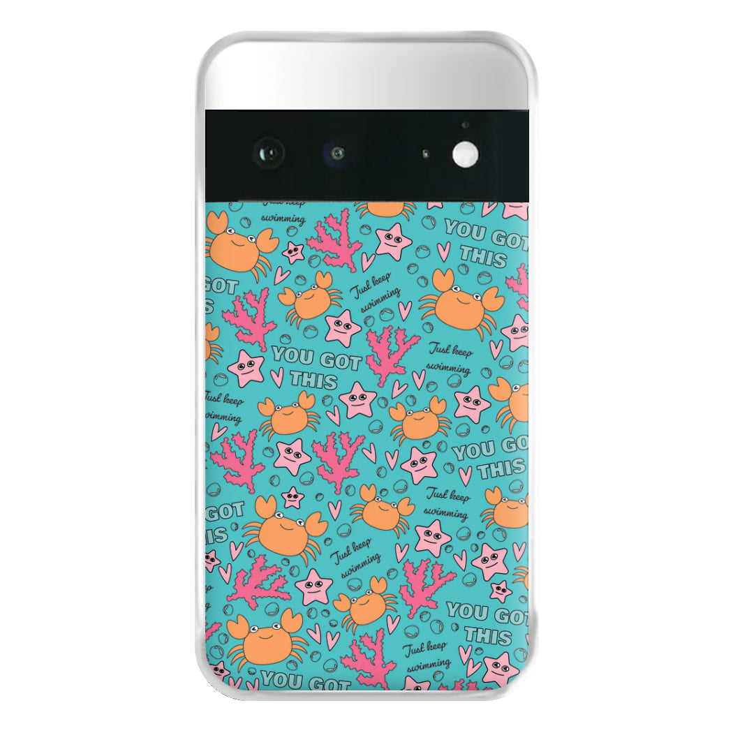 Crabs - Animal Patterns Phone Case for Google Pixel 6a