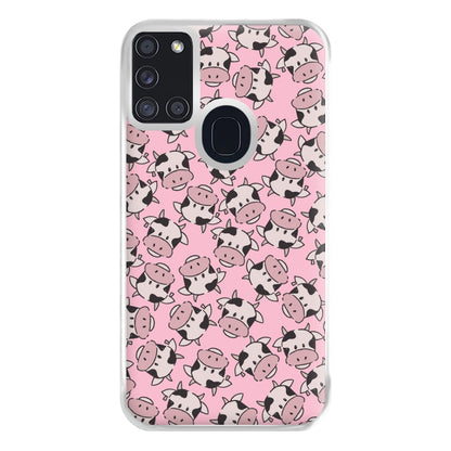 Cows - Animal Patterns Phone Case for Galaxy A21s