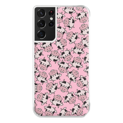 Cows - Animal Patterns Phone Case for Galaxy S21 Ultra