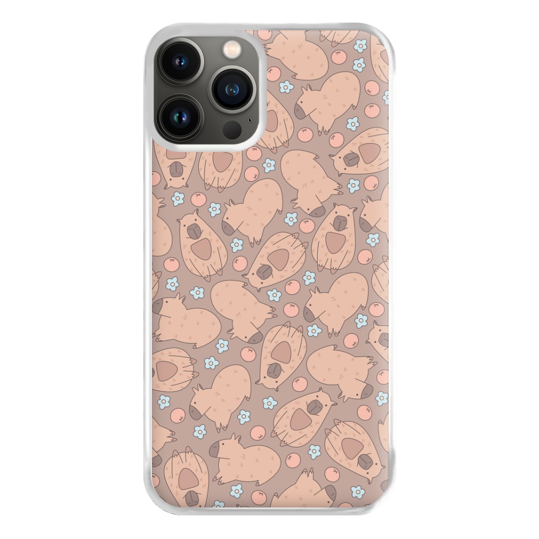 Capybara - Animal Patterns Phone Case for iPhone 13 Pro Max