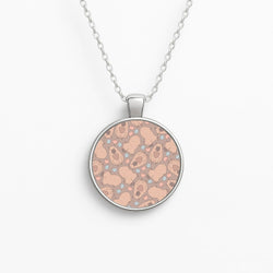 Capybara - Animal Patterns Circle Necklace