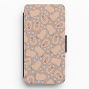Capybara - Animal Patterns Flip / Wallet Phone Case 1