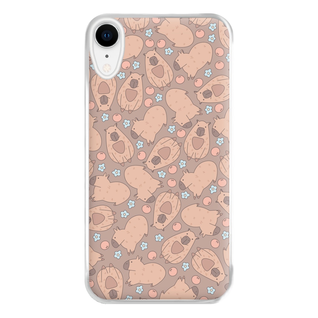 Capybara - Animal Patterns Phone Case for iPhone XR