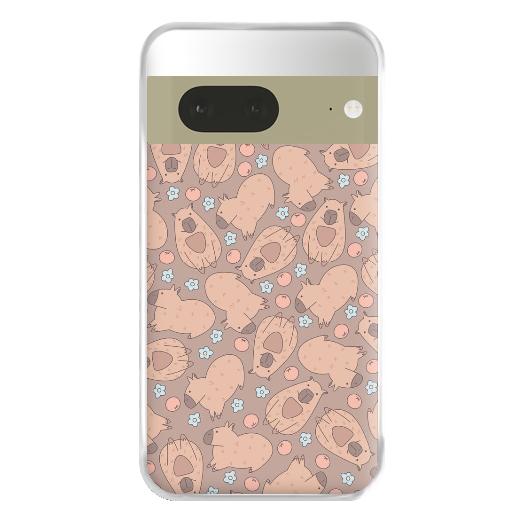 Capybara - Animal Patterns Phone Case for Google Pixel 7a