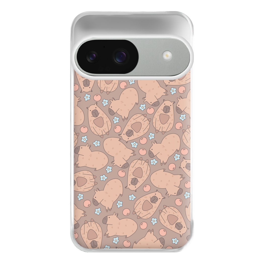 Capybara - Animal Patterns Phone Case for Google Pixel 9 / 9 Pro