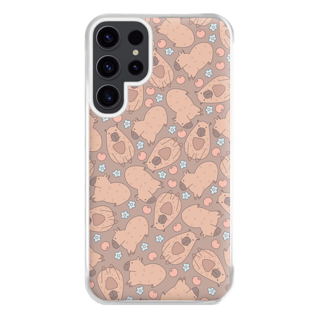 Capybara - Animal Patterns Phone Case for Galaxy S23 Ultra