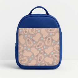 Capybara - Animal Patterns Lunchbox - Blue