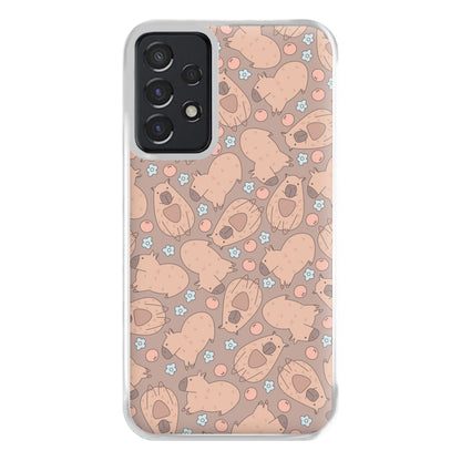 Capybara - Animal Patterns Phone Case for Galaxy A52 / A52s