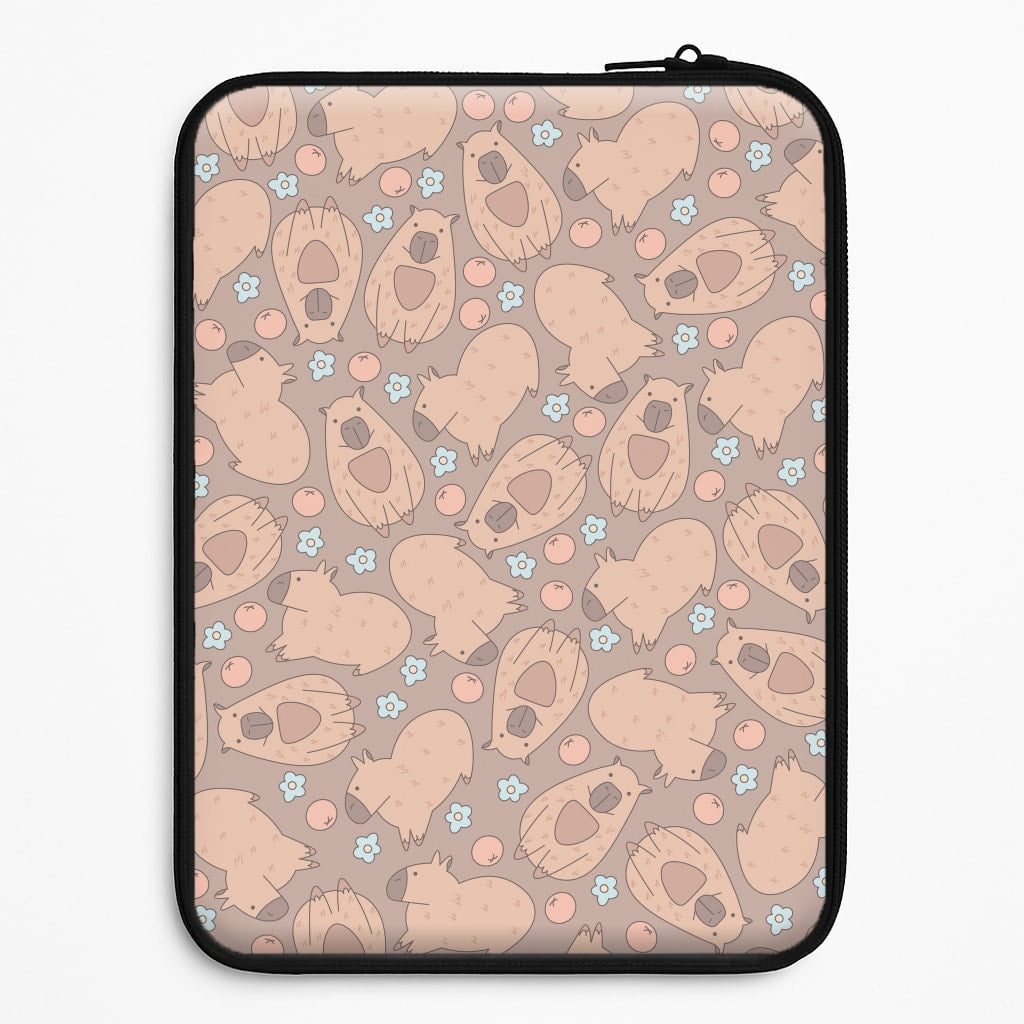 Capybara - Animal Patterns Laptop Sleeve