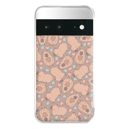 Capybara - Animal Patterns Phone Case for Google Pixel 6a