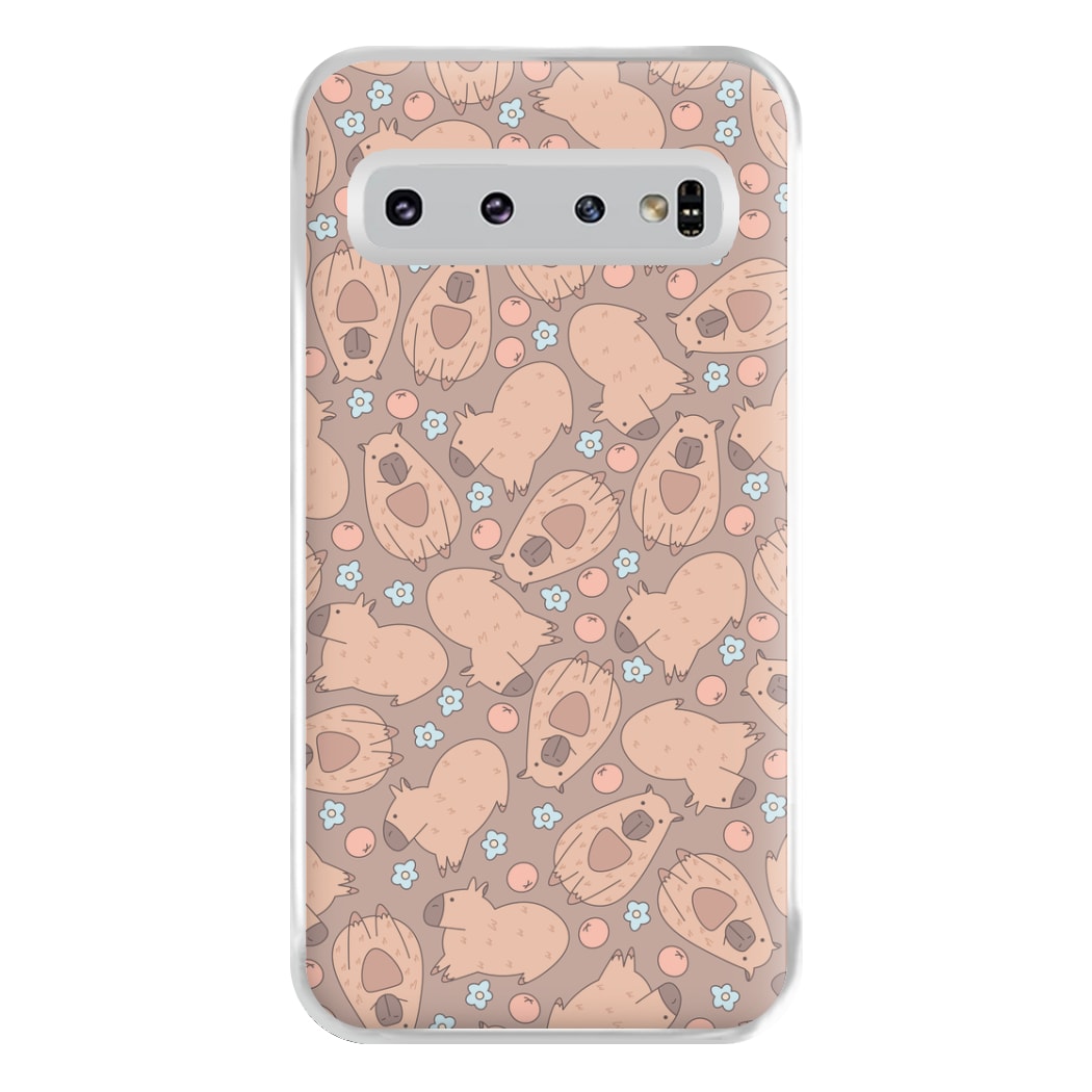 Capybara - Animal Patterns Phone Case for Galaxy S10 Plus