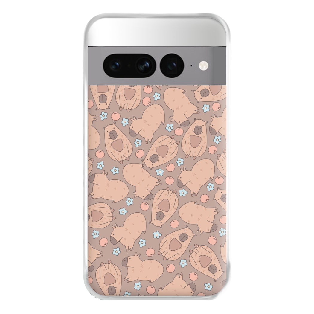 Capybara - Animal Patterns Phone Case for Google Pixel 7 Pro