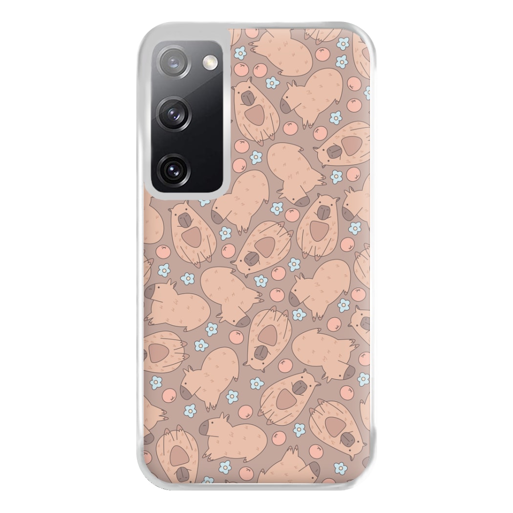 Capybara - Animal Patterns Phone Case for Galaxy S20