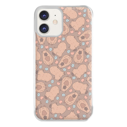 Capybara - Animal Patterns Phone Case for iPhone 12 / 12 Pro