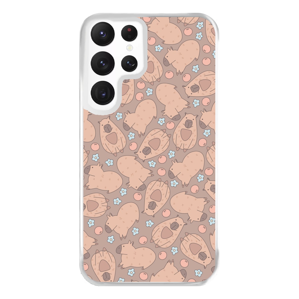 Capybara - Animal Patterns Phone Case for Galaxy S22 Ultra