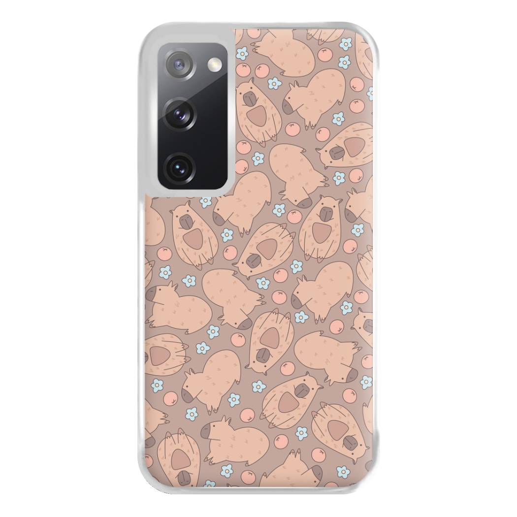 Capybara - Animal Patterns Phone Case for Galaxy S20FE