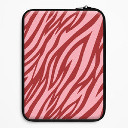 Red And Pink Tiger Print Universal Laptop Sleeve