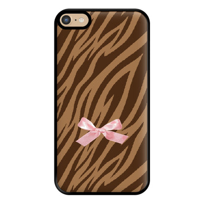 Coquette Brown Tiger Print Phone Case for iPhone 6 Plus / 7 Plus / 8 Plus