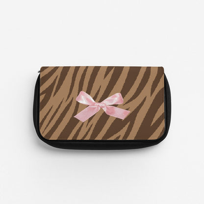 Coquette Brown Tiger Print Pencil Case
