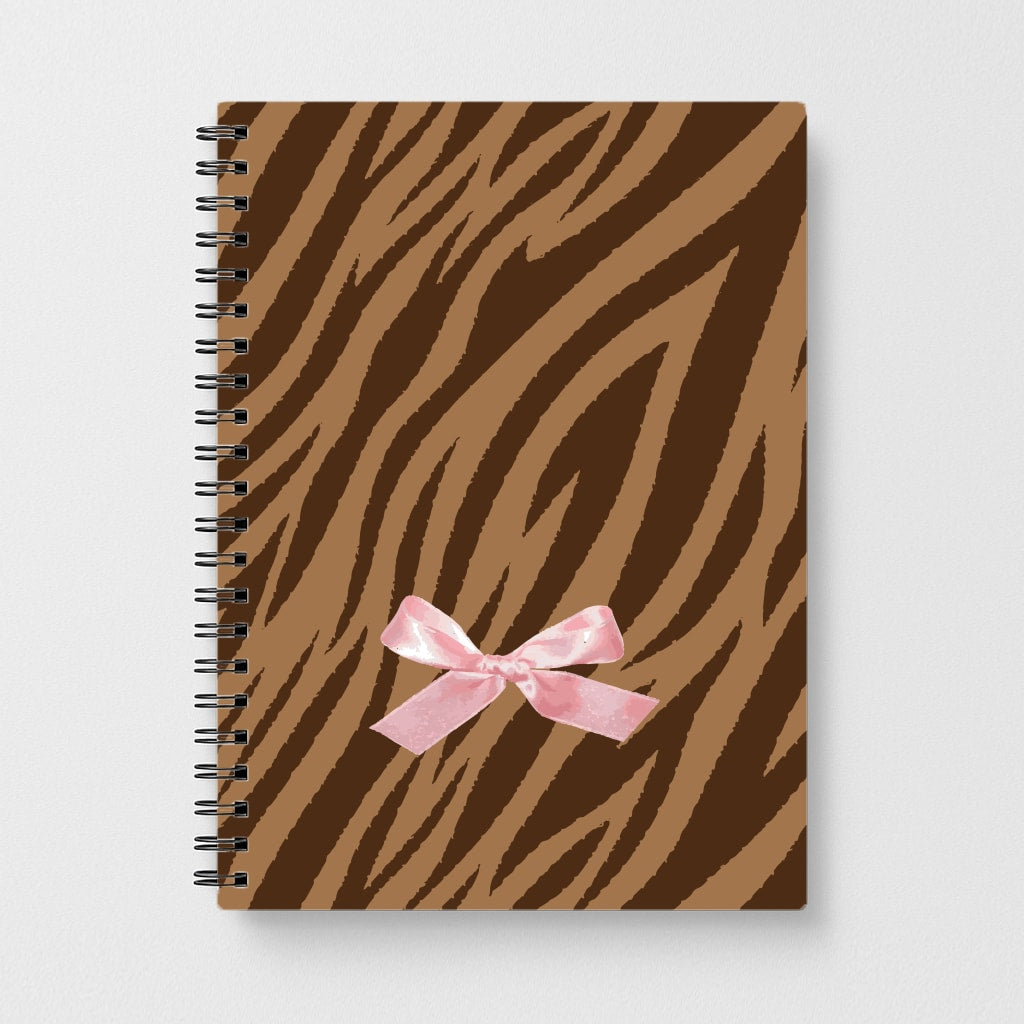 Coquette Brown Tiger Print Notebook
