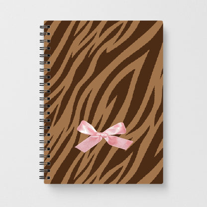 Coquette Brown Tiger Print Notebook