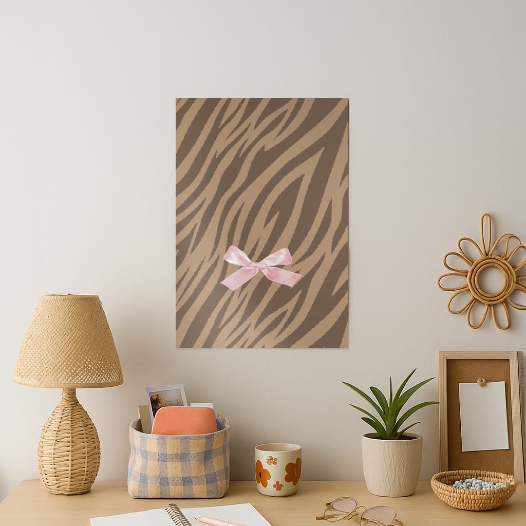 Coquette Brown Tiger Print Art Print