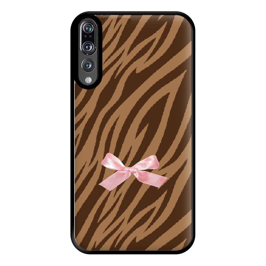 Coquette Brown Tiger Print Phone Case for Huawei P20 Pro