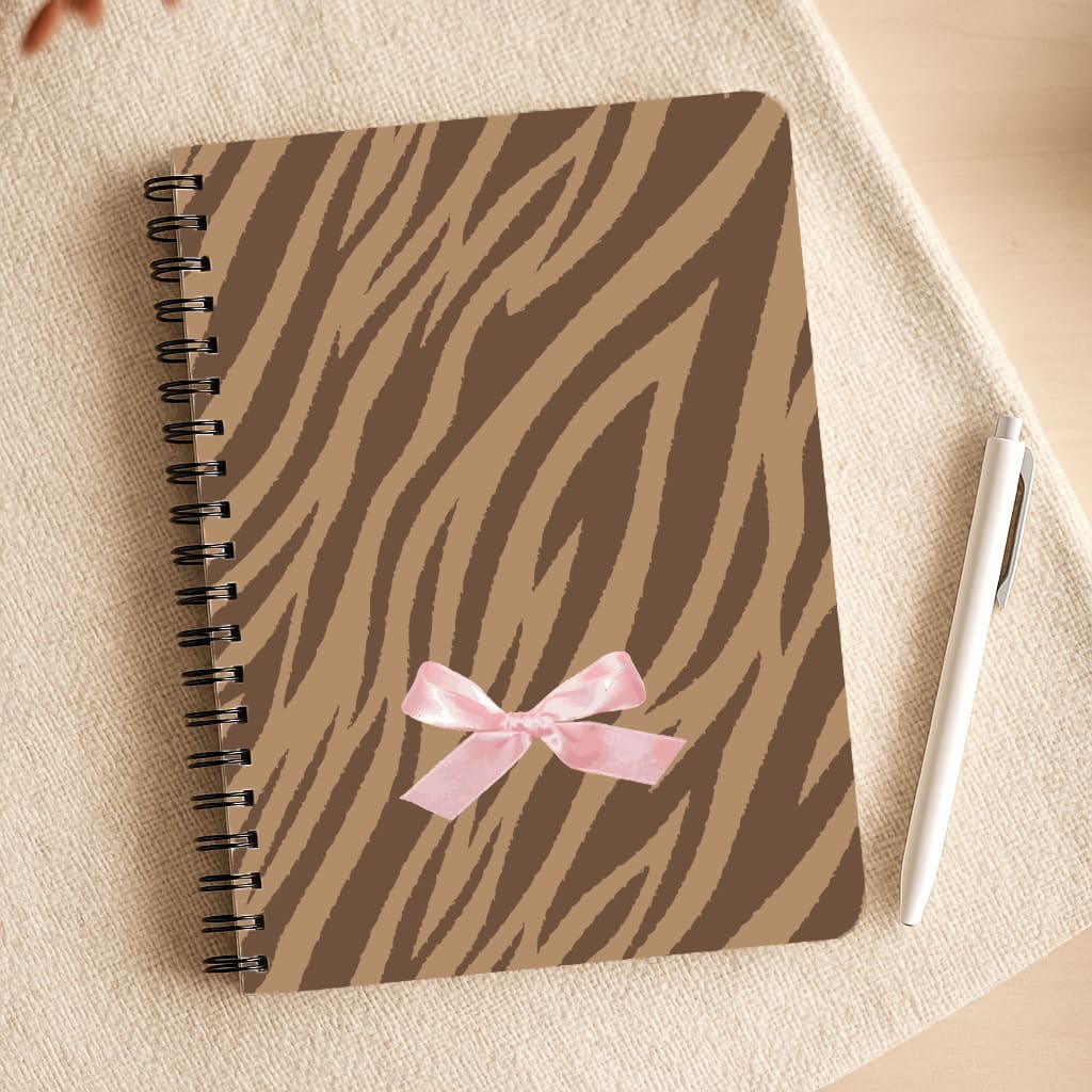 Coquette Brown Tiger Print Notepad