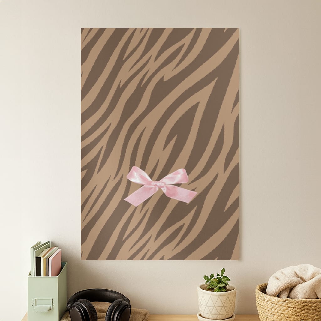 Coquette Brown Tiger Print Poster