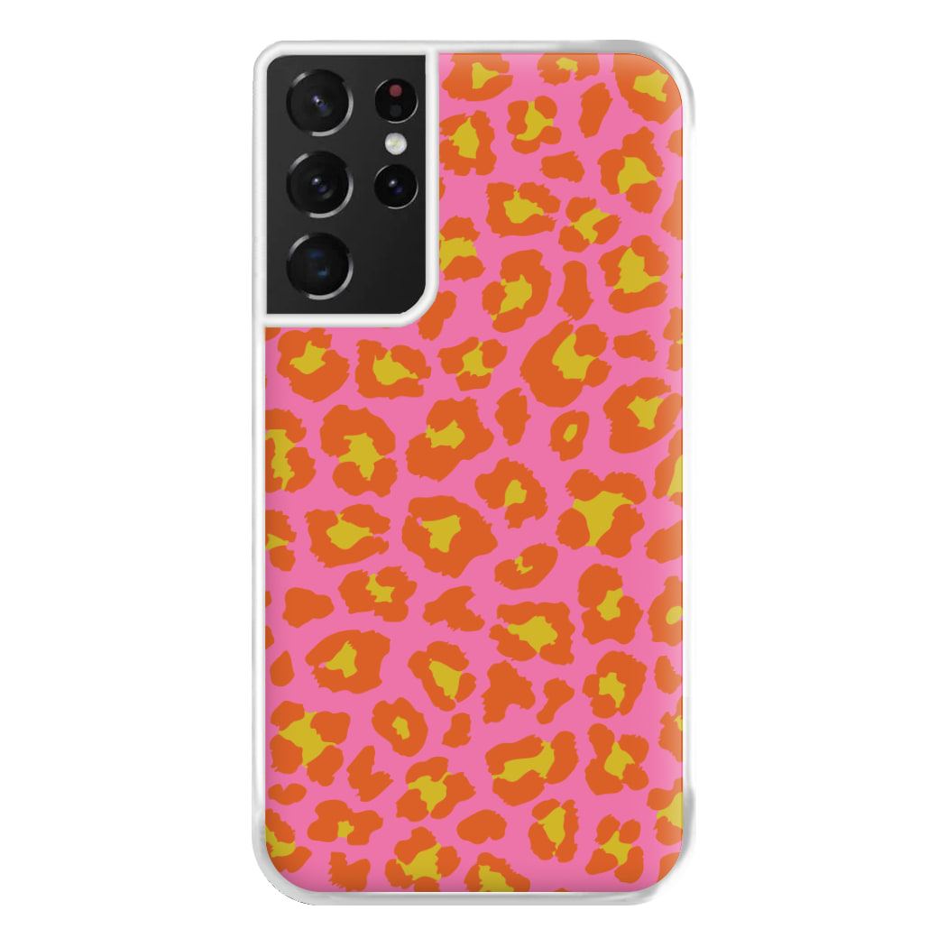 Vibrant Cheetah Print Phone Case for Galaxy S21 Ultra