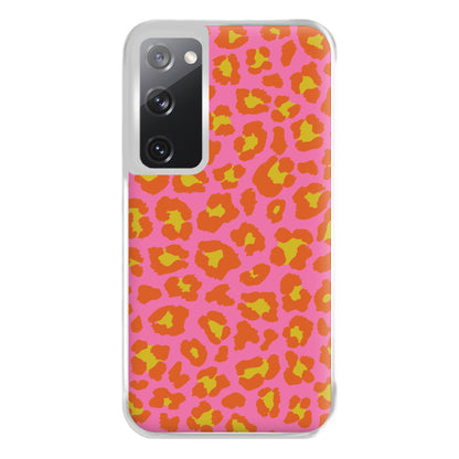 Vibrant Cheetah Print Phone Case for Galaxy S20FE