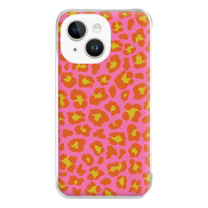 Vibrant Cheetah Print Phone Case for iPhone 14 Plus
