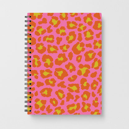 Vibrant Cheetah Print Notebook
