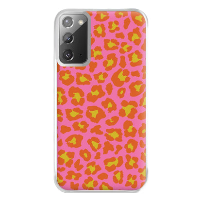 Vibrant Cheetah Print Phone Case for Galaxy Note 20 Ultra