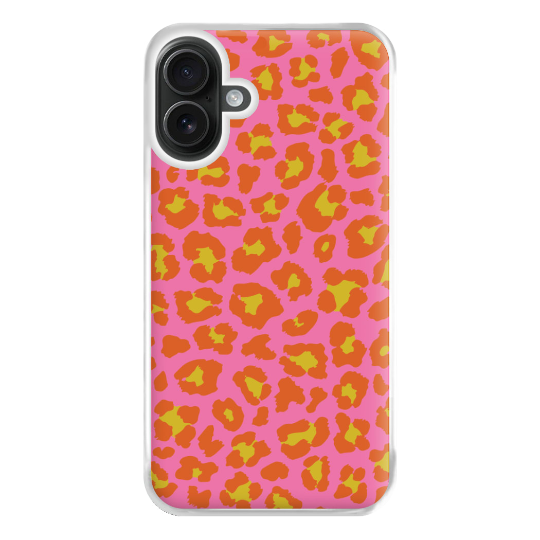 Vibrant Cheetah Print Phone Case for iPhone 16 Plus
