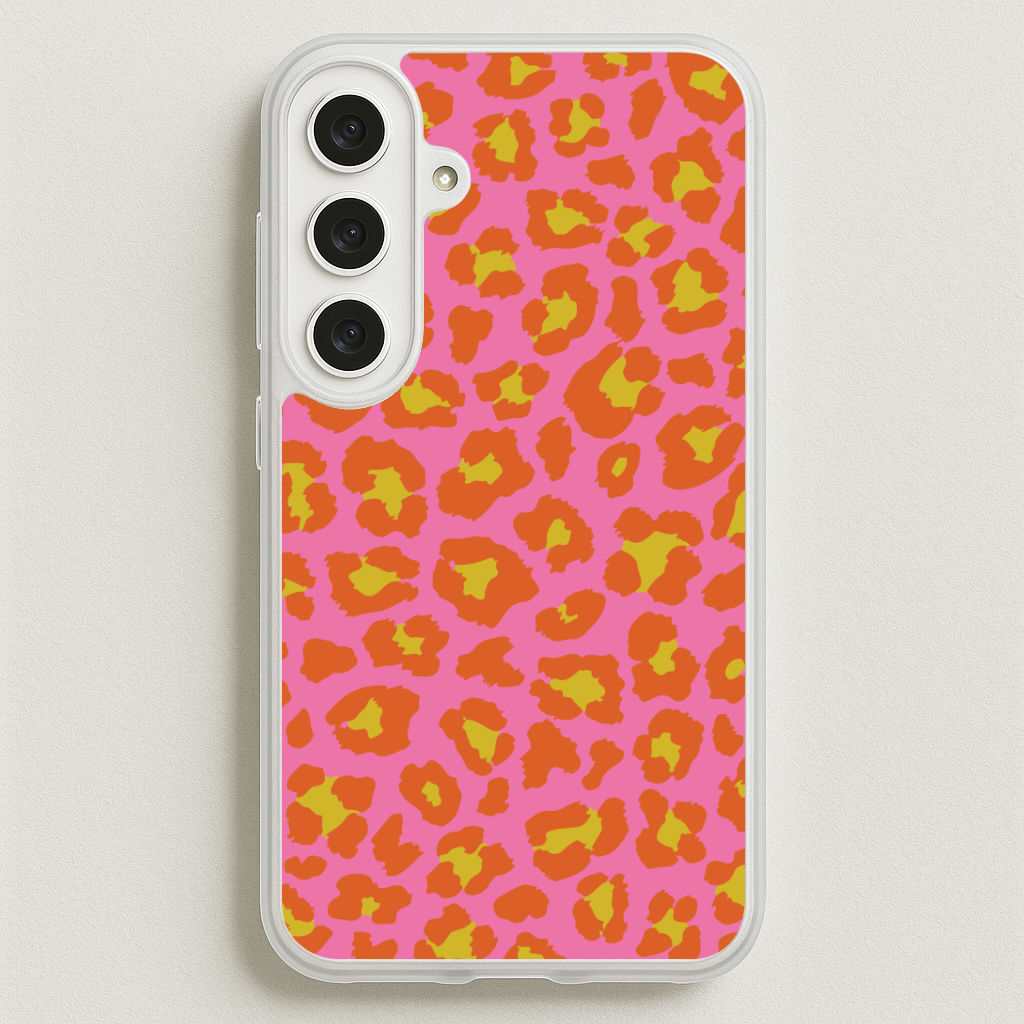 Vibrant Cheetah Print Phone Case for Galaxy S25FE