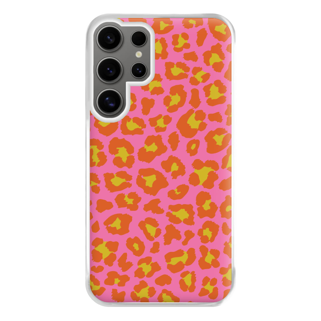Vibrant Cheetah Print Phone Case for Galaxy S24 Ultra